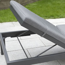 Extra image of EX-DISPLAY / COLLECTION ONLY - Kettler Elba Lounger in Anthracite / Charcoal
