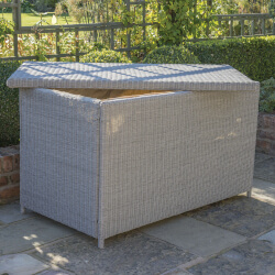 Small Image of Kettler Palma Storage Box in White Wash