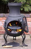 Billie Cast Iron Chimenea With Grill