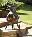 Squat Cast Iron Garden Chimenea