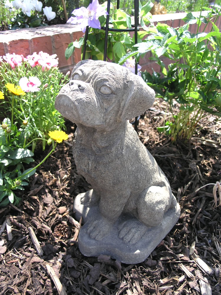 boxer dog statue