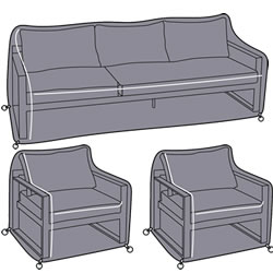 Small Image of Hartman Vienna 3 Seat Lounge Sofa Set Cover