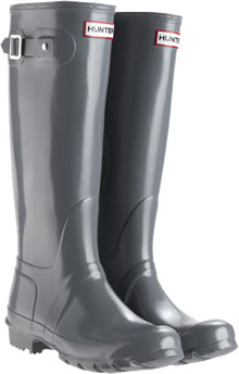 Graphite Gloss Hunter Wellies (Original)