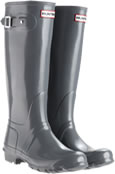 Graphite Gloss Hunter Wellies 