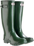 Wide Calf Green Huntress Wellies