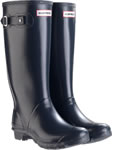 Wide Calf Navy Huntress Wellies