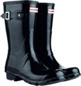 Hunter Black Gloss Short Wellies