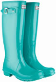 Gloss Turquoise Hunter Wellies (Original)