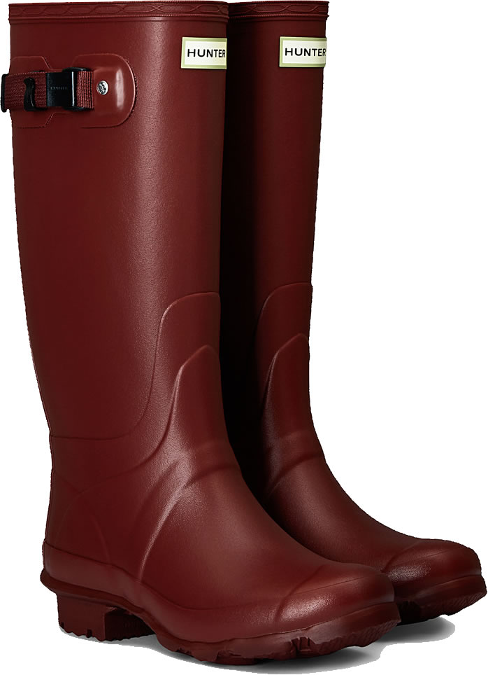 Huntress Field Wide Calf Wellington Boots - Red Chestnut - £79.99 