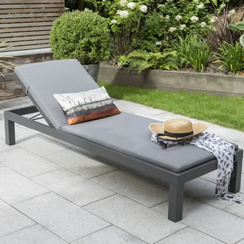Image of EX-DISPLAY / COLLECTION ONLY - Kettler Elba Lounger in Anthracite / Charcoal
