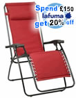 Lafuma RSX Recliner in Bordeaux Red