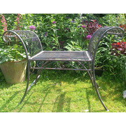 Small Image of Ornate Metal Stool Plant Display Stand, 67cm