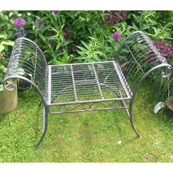 Extra image of Ornate Metal Stool Plant Display Stand, 67cm