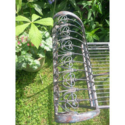 Extra image of Ornate Metal Stool Plant Display Stand, 67cm