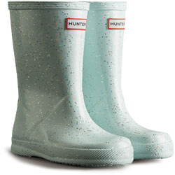 Extra image of Hunter Kids First Classic Giant Glitter - Gentle Blue UK Jr Size 5