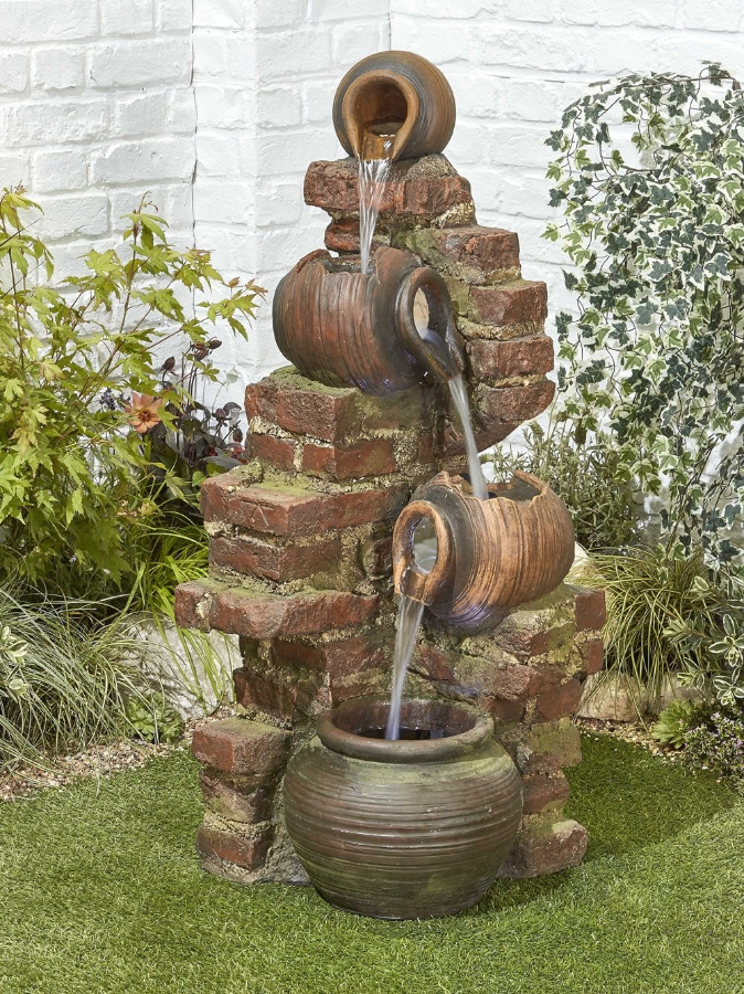 Flowing Jugs Easy Fountain Garden Water Feature - £299.99 | Garden4Less