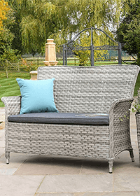 Image for: <span class="accessibility">Weave Garden Furniture </span>Benches