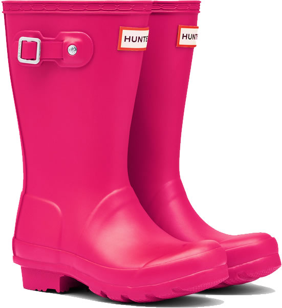 hunter boots kids pink