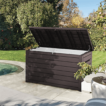 Keter Ontario XXL Deck Storage Box - Brown - £199 | Garden4Less UK Shop