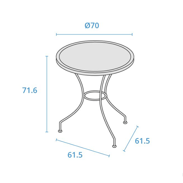 Table dimensions image