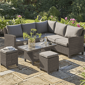 Kettler Palma Mini Corner Sofa Set with Coffee Table, in Rattan - £1682 ...