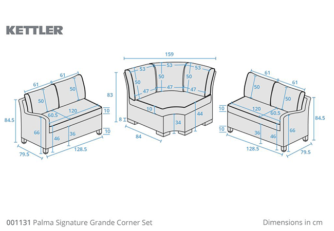 Left Sofa dimensions image