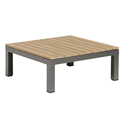 Small Image of Kettler Elba Teak Coffee Table - Anthracite/Teak