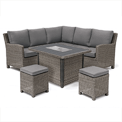 Kettler Palma Mini Corner Fire Pit Set - Rattan / Taupe - £999 ...