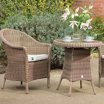 Small Image of EX DISPLAY / COLLECTION ONLY - Kettler RHS Harlow Carr Bistro Set in Natural