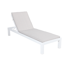 Extra image of Kettler Elba Lounger in White