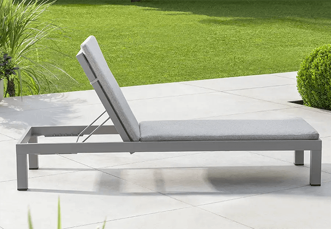 Image of Kettler Sunlounger with Cushion in Pebble