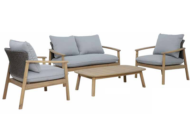 Image of Kettler Freeport 4 Seat Lounge Set with Coffee Table