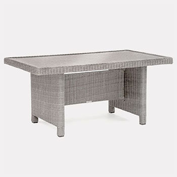 Image of Kettler Palma Glass Topped Table in White Wash