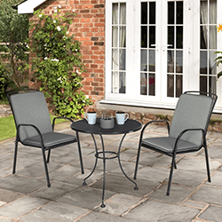 Small Image of Kettler Savita Bistro Set - Slate