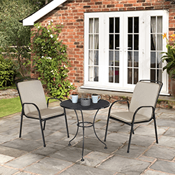 Small Image of Kettler Savita Bistro Set - Stone