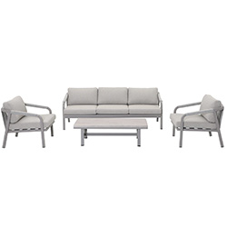 Small Image of Kettler Como 5 Seat Lounge Set in Pebble