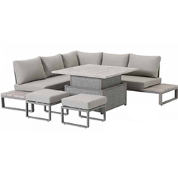 Small Image of Kettler Marina Corner Lounge Set with Adjustable Table