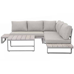 Small Image of Kettler Marina Corner Lounge Set with Coffee Table