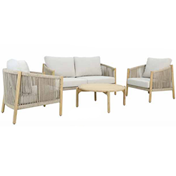 Small Image of Kettler Naples 4 Seat Lounge Set