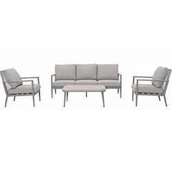 Small Image of Kettler Trento 5 Seat Lounge Set in Pebble