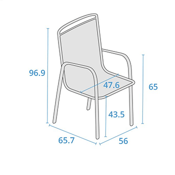 Chair dimensions image