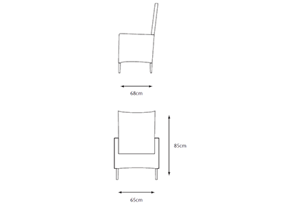 Dining Chair - dimensions image