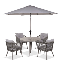 Extra image of LG Sarasota 4 Seat Round Dining Set