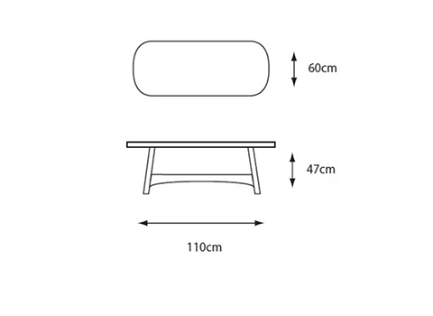 Coffee Table - dimensions image