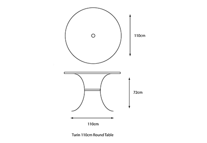 Table dimensions image