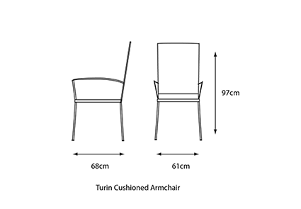 Chair dimensions image