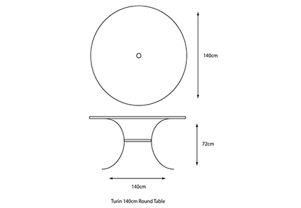 Table dimensions image