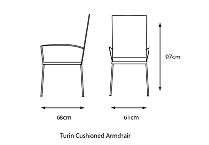 Chair dimensions image