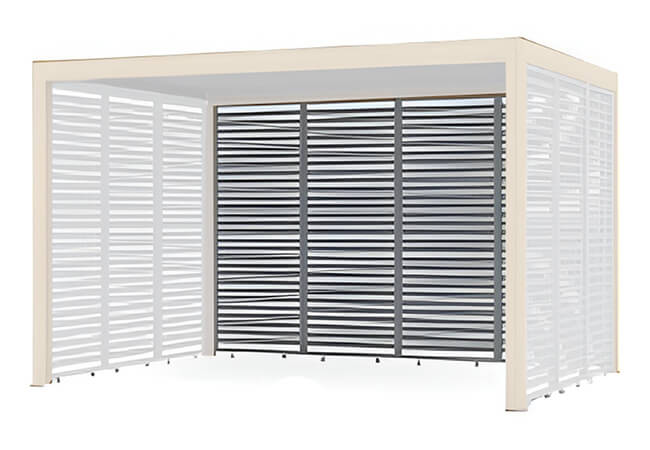 Image of LG Sanctuary 4m Slatted Side Wall