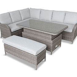 Extra image of LG Monte Carlo Sand Rectangular Dining Modular with Adjustable Table
